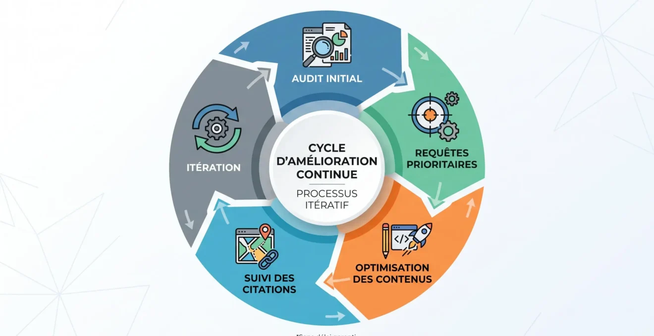 Cycle audit, optimisation et suivi GEO pour une PME
